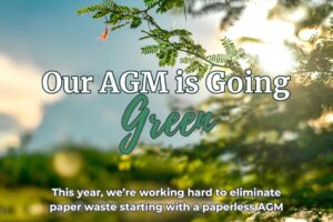 We’re Going Green! Paperless AGM